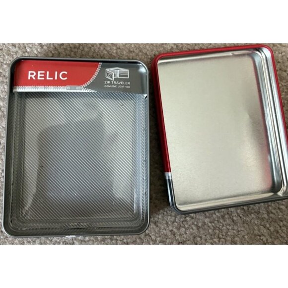Relic Tin Empty Box Wallet Sized Box RELIC Brand - Picture 3 of 4